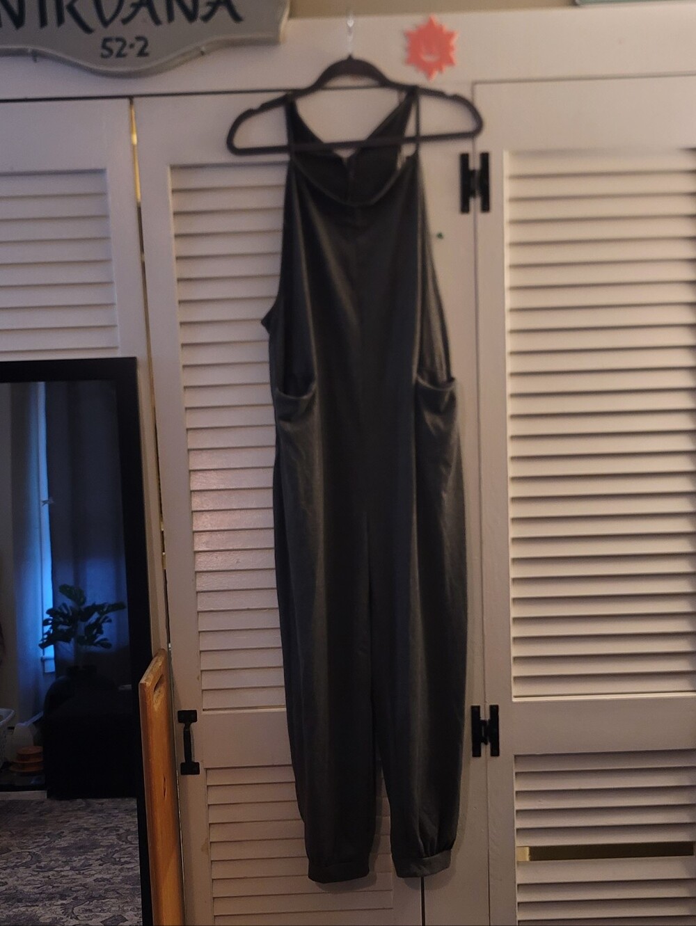 Women's SHEIN Casual Charcoal Gray Jumpsuit with Pockets